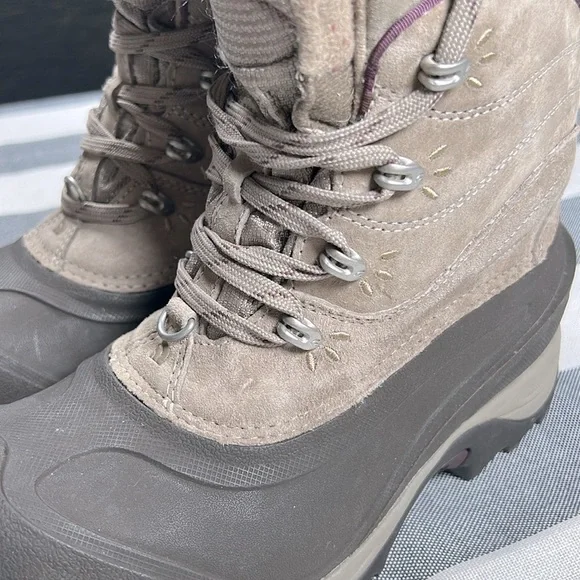 The North Face Women’s Beige Brown Waterproof Primaloft Winter Boots 6.5 - Picture 11 of 13